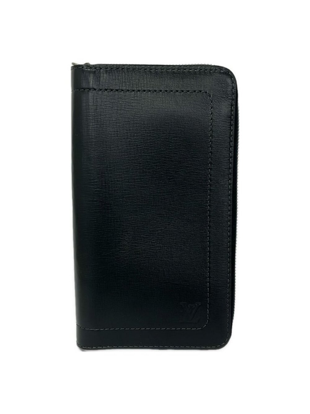 Louis Vuitton Wallet Utah Zippy Organizer Basalt Leather